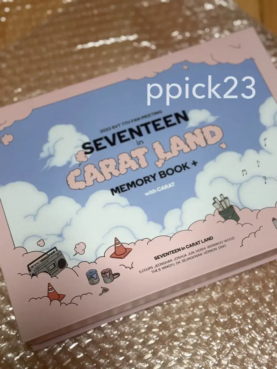 세븐틴 7th 2023 팬미팅 캐럿랜드 메모리북 SVT CARATLAND